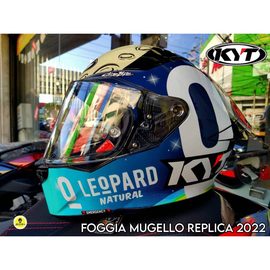 หมวกกันน็อค KYT Model R2R ลาย FOGGIA MUGELLO 2022 REPLICA | Shopee Thailand