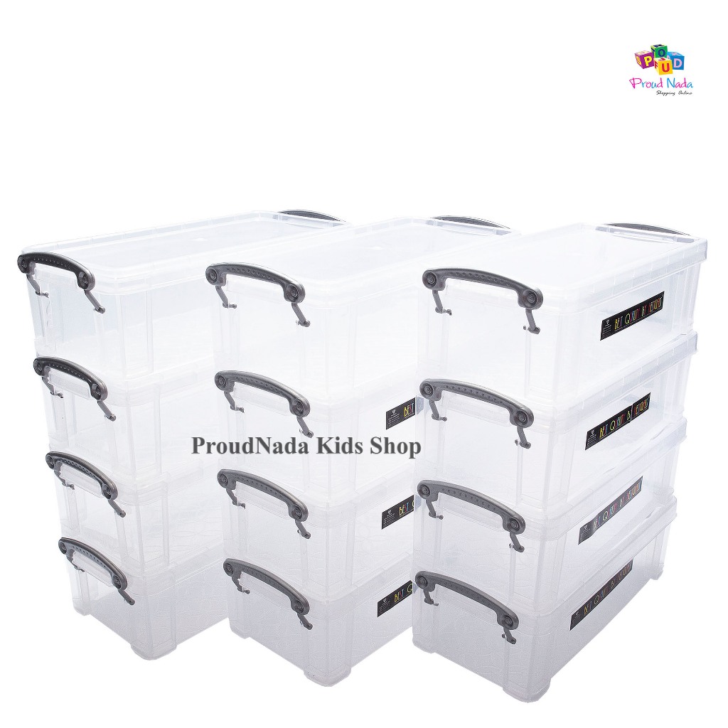 (1โหล) กล่องอเนกประสงค์ มีฝาล็อค(ใส)UNI-WARE STACKABLE OFFICE BOX NO ...