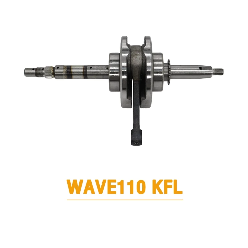 ข้อเหวี่ยง WAVE110 ครบชุด พร้อมลูกปืนซ้าย-ขวา ข้อเหวี่ยงเวฟ110 คาบู เพลาข้อเหวี่ยง ชุดข้อเหวี่ยง เวฟ เวฟ110 รหัสKFL รูปที่ 2