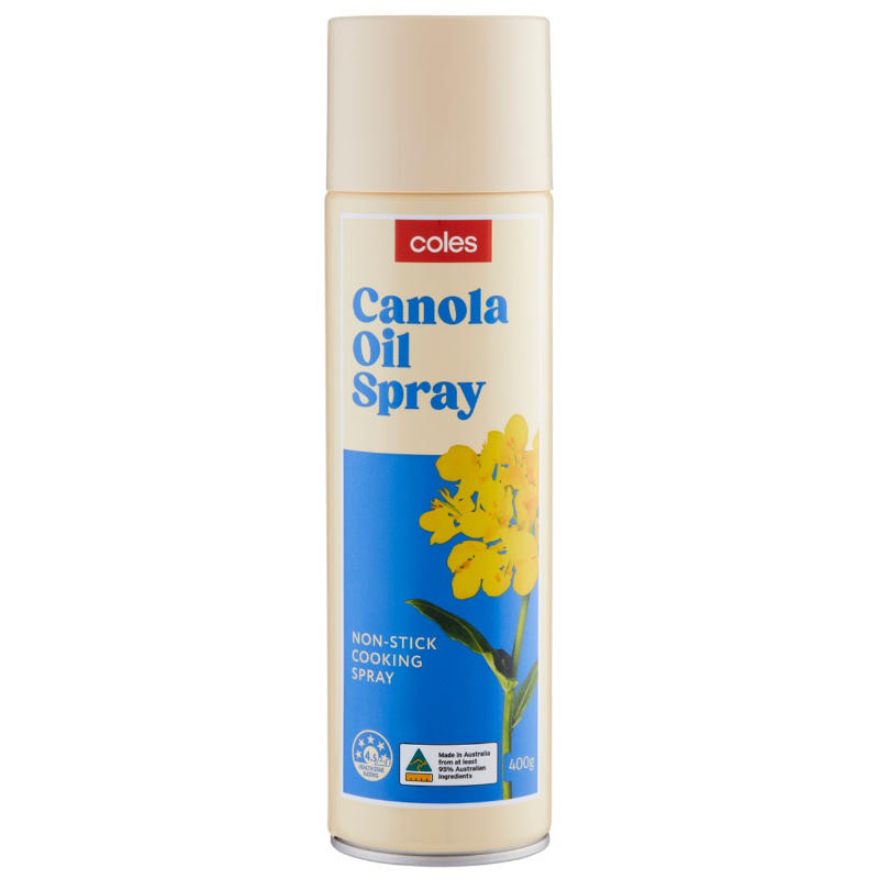 โคลส์ น้ำมันเรพซีด แบบสเปรย์ coles Canola Oil Spray ปริมาตรสุทธิ 400