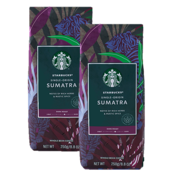 STARBUCKS Sumatra Whole Coffee Bean Dark Roast สตาร์บัค เมล็ดกาแฟ คั่ว ...