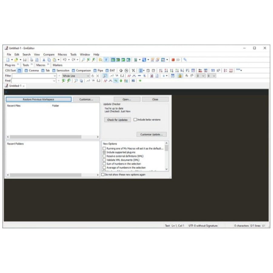 EmEditor Pro 2025 v25 โปรแกรม Text Editor เขียนโค้ดสำหรับ Windows ...