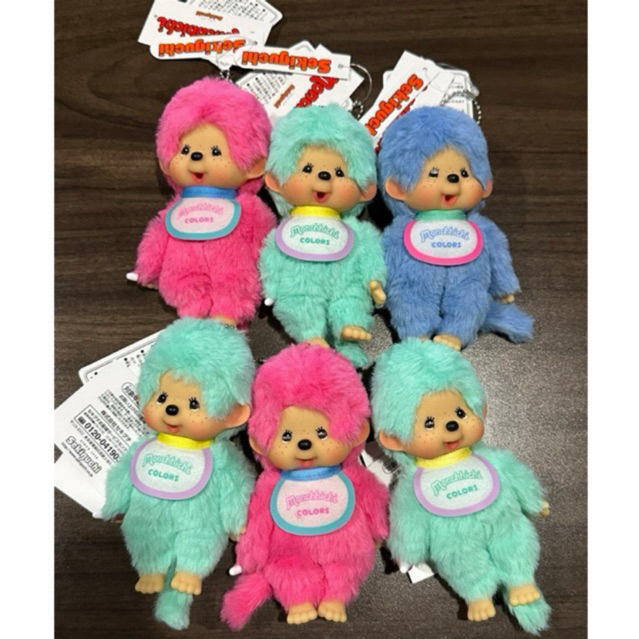 Monchhichi Girl Face-Deka SS Mascot Plush Keychain main image 1