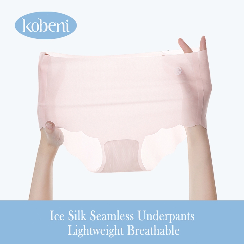 ⭐KOBENI⭐กางเกงในไร้ขอบ Ice Silk กางเกงในผู้หญิง เป้าสองชั้นระบายอากาศ นุ่มลื่น บางเบา ยืดหยุ่นได้ดีมากๆ สวมใส่สบายสุดๆ