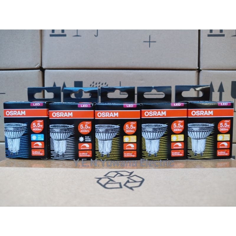 OSRAM หลอดไฟ GU10 LED PERFORMANCE PAR16 5.5 วัตต์ 24D/36D(ปรับหรี่ไฟได้ ...