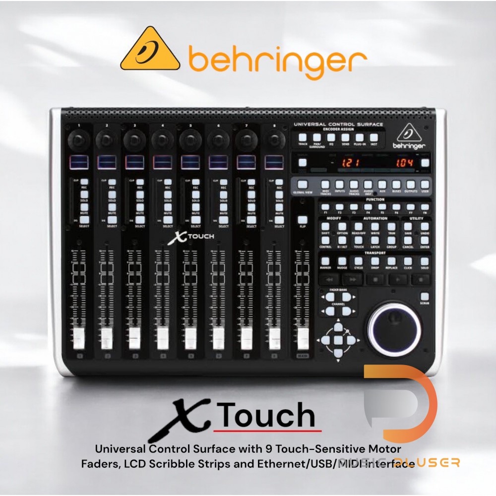 Behringer X-TOUCH ชุดควบคุม Control Surface รองรับโปรโตคอล HUI และ ...