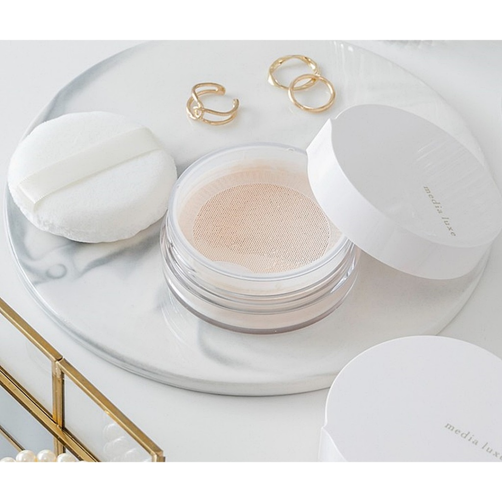 ✨ Kanebo Media Luxe Face Powder 14 g. แป้งฝุ่น พร้อมพัฟนุ่มๆในตลับ