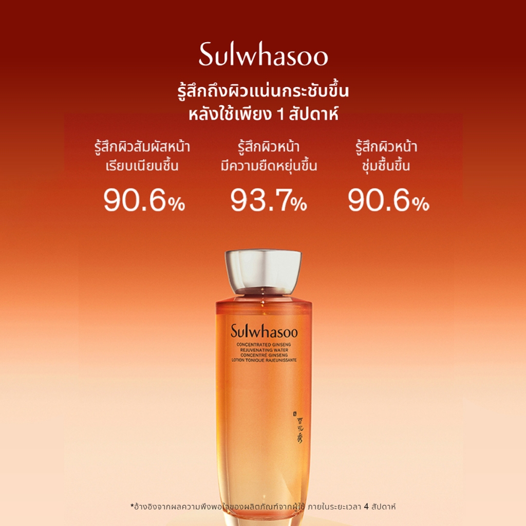New! Sulwhasoo Concentrated Ginseng Rejuvenating Water 150ML ӵ  鹿٤蹡ЪѺͧ˹ ҡ㹪鹼 | Shopee Thailand