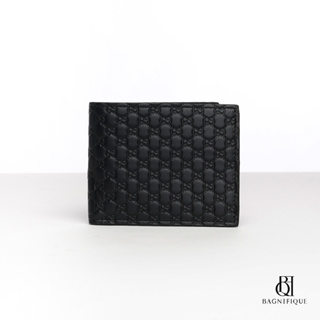 NEW GUCCI 6 CARDS SHORT BLACK GG EMBOSSED