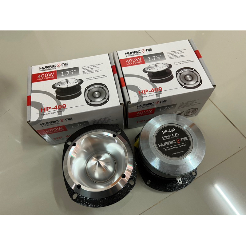 ราคาคู่ละ-1050บาท-แหลมมัจจุราช-hp-400-1-75-titanium-super-tweeter-ยี่ห้อ-hurricane