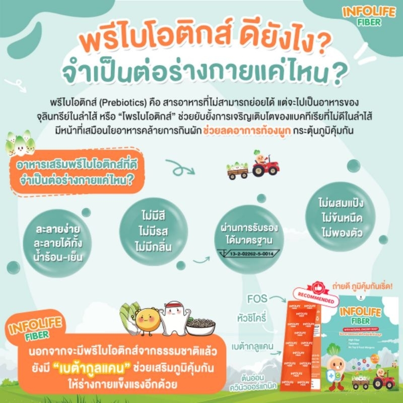 infolife-fiberอินโฟว์ไลฟ์-ไฟเบอร์ใยอาหารสำหรับเด็กท้องผูก-เด็กไม่ทานผัก-ขับถ่ายลำบากชนิดกล่องทดลองกิน