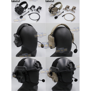 หูฟังสื่อสารตัดเสียงได้ ทรง Ops-Core AMP ยี่ห้อ FMA (FCS AMP tactical communication shooting headset noise reduction) (A