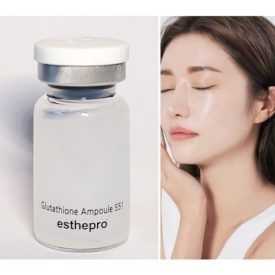 esthepro-glutathione-ampoule-551-กลูต้า-แอมพลู-551-กล่องขาว-1-กล่อง-10-ขวด-เซรั่มกลูต้า-แอมพูลเข้มข้น-ฉลากเกาหลี