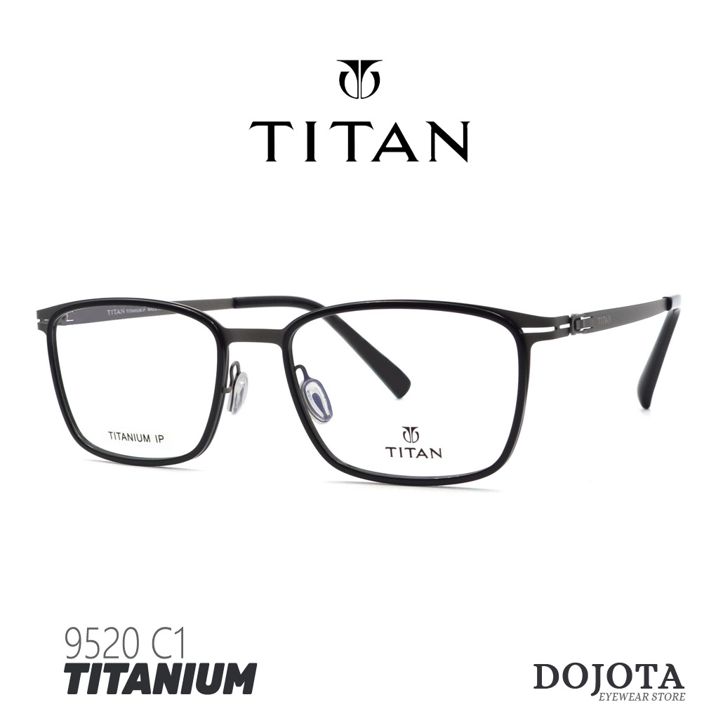 กรอบแว่นตาไทเทเนี่ยม-titan-รุ่น-9520-ทรงเหลี่ยมใหญ่-น้ำหนักเบา-made-in-korea