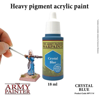 🔥มีของพร้อมส่ง🔥 Army Painter Crystal Blue AP-WP1114 สีทาโมเดล สีอะคริลิค สูตรน้ำ Water Based Acrylic รุ่นใหม่