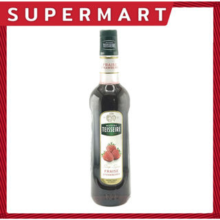 SUPERMART Mathieu Teisseire Strawberry Syrup 700 ml. น้ำหวานเข้มข้น กลิ่นสตรอว์เบอร์รี่ ตรา แมททิว เตสแซร์ 700 มล. #1108