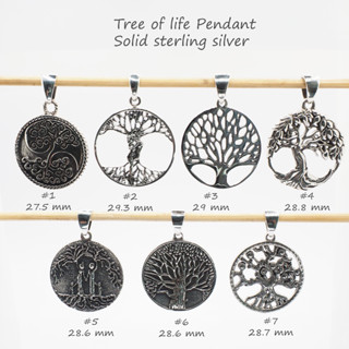 จี้เงินแท้ 92.5% จี้ต้นไม้แห่งชีวิต Tree of Life จี้เสริมดวง ความหมายดี เครื่องประดับเงินแท้