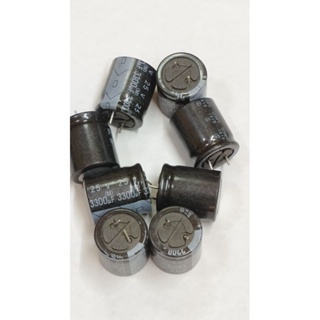 คาปาซิเตอร์ หรือ C แบบอิเล็กโทรไลต์ Capacitor  25v 3300uf #Capacitor ( มีตัวเลือก )