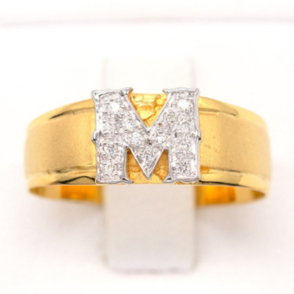 แหวนตัวอักษรตัว-m-แหวนเพชร-แหวนทองเพชรแท้-ทองแท้-37-5-9k-al104
