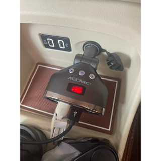 โปร15.10ที่ชาร์จในรถยนต์ปรับระดับได้ Accnic หัวชาร์จรถยนต์ CarCharger อะแดปเตอร์ช่องเสียบชาร์จมือถือในรถ