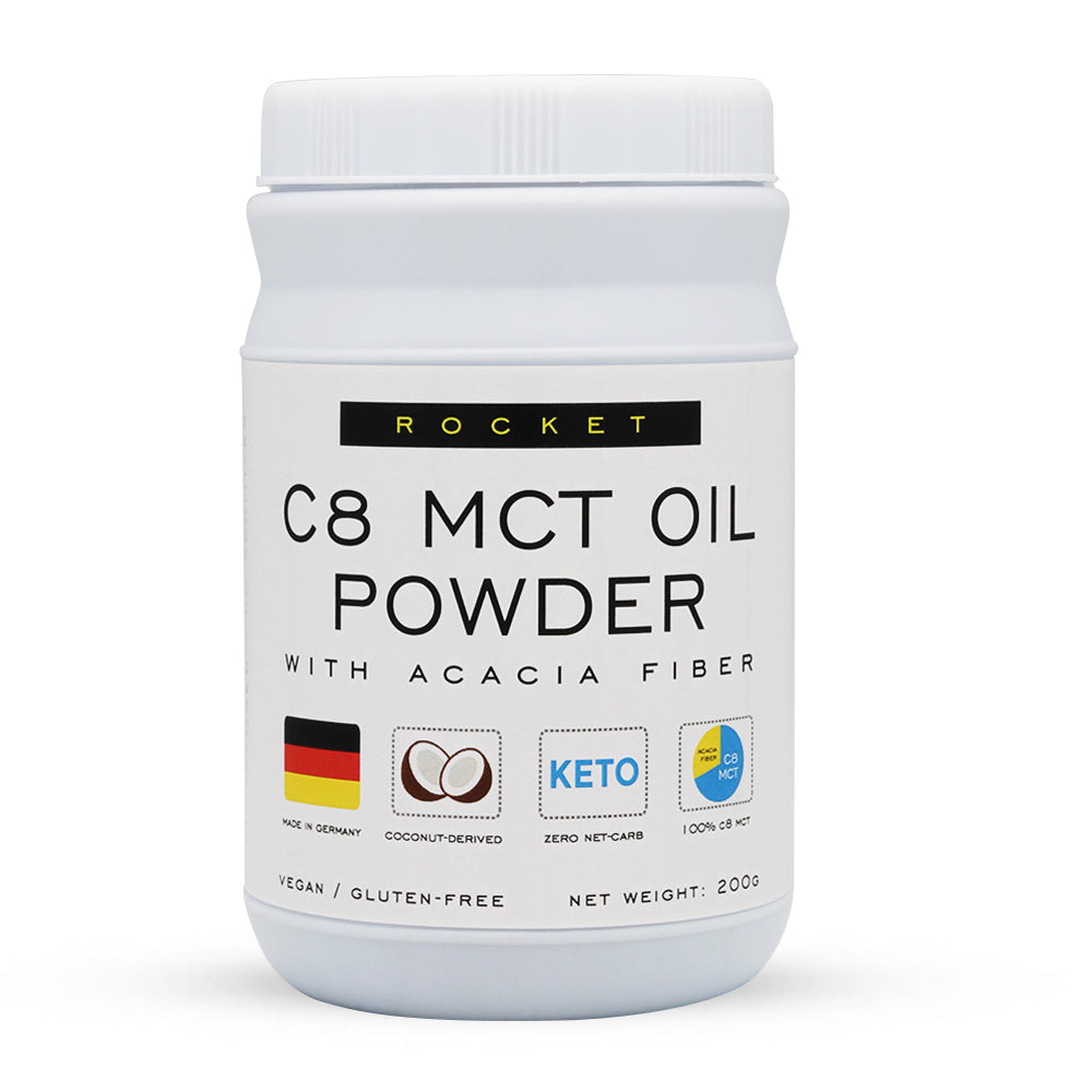 ROCKET C8 MCT OIL POWDER - ซี 8 เอ็มซีที ออยล์ พาวเดอร์ | จากมะพร้าว ...
