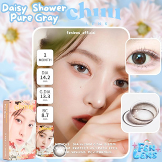 Fenlens/Chuu Lens สี Daisy Shower Pure Gray เลนส์รายเดือน