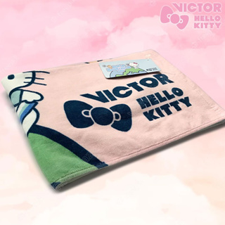 【 ของแท้ 💯% 】ผ้าขนหนู วิคเตอร์ TW-KT302 ลายลิขสิทธิ์ Hello Kitty สีชมพู (TW-KT302-I)