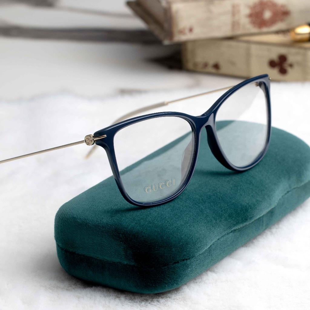 กรอบแว่นตา-gucci-รุ่น-gg1272o-003-size-5-mm-blue-gold-transparent