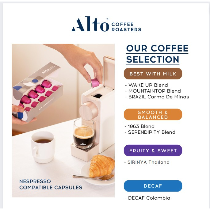 alto-coffee-กาแฟแคปซูล-sirinya-thailand-สำหรับเครื่อง-nespresso-10-แคปซูล