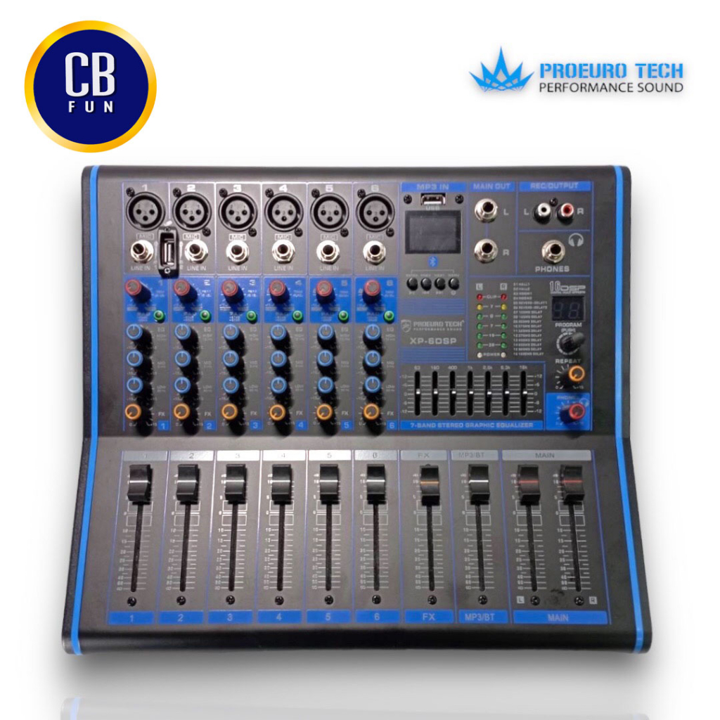 proeurotech-รุ่น-xp-6dsp-mixer-มิกซ์เซอร์-4-ch-16dsp-bt-สินค้าใหม่-ทุกชิ้น-ของแท้-100