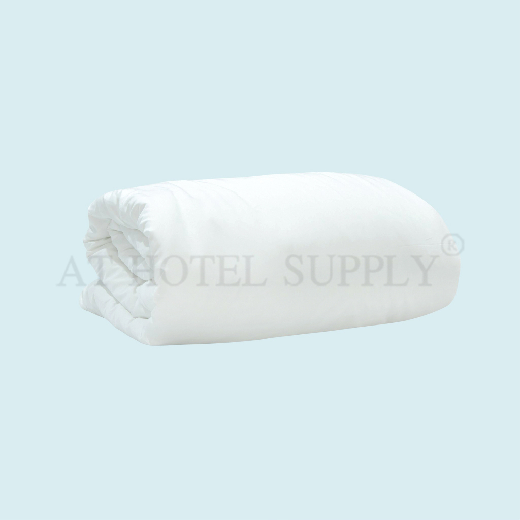 athotelsupply-ปลอกผ้านวม-ซองผ้านวม-เกรดโรงแรม-สีขาวเรียบ-สีขาวริ้ว-ผ้า-cotton-100-ผ้า-cvc220-จำนวน-1-ผืน