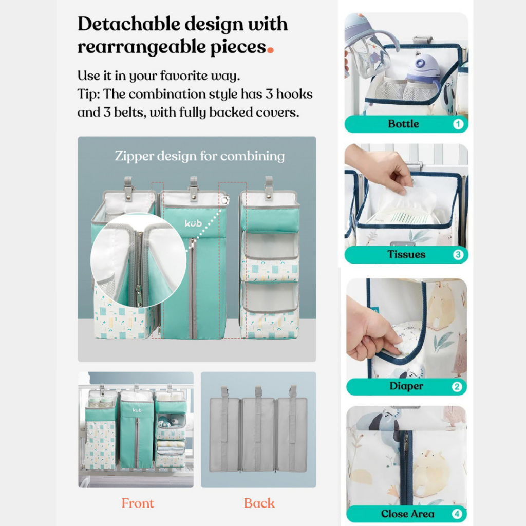กระเป๋าจัดแขวนผ้าอ้อม-ที่แขวนกระเป๋าผ้าอ้อม-ที่เก็บผ้าอ้อมตู้เก็บของ-เตียงทารก-ชั้นวางของใช้เด็ก-baby-crib
