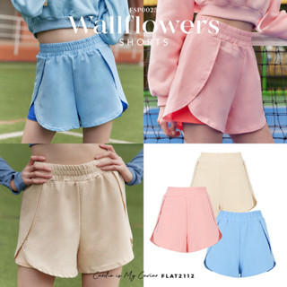 FLAT2112 FSP0025 : WALLFLOWER SHORTS กางเกงขาสั้น ออกกำลังกาย