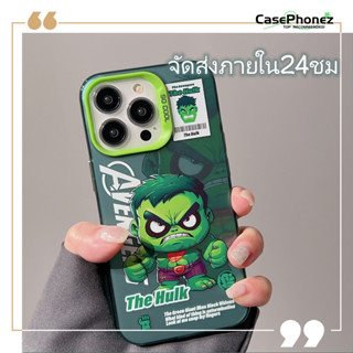 💚จัดส่งภายใน24ชม💚เคส for iPhone 11 14 Pro Max Case for iPhone 12 13 ป้องกันการตก การป้องกัน หวานเท่ ฮัลค์ ความคิดสร้างสร