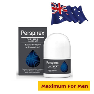 Perspirex Men Maximum Antiperspirant Roll-on 20 ml โรลออน ระงับเหงื่อ ระงับกลิ่นกายสูตรเฉพาะสำหรับผู้ชายมีเหงื่อมาก