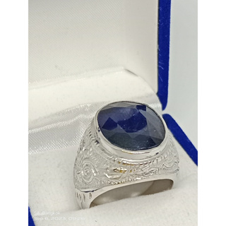แหวนสายมู แหวน Genuine Sapphire แหวนพลอยไพลิน 