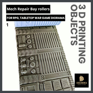 Miniature Mech Repair Bay textured roller สำหรับทำ terrain war games, trpg, warhammer