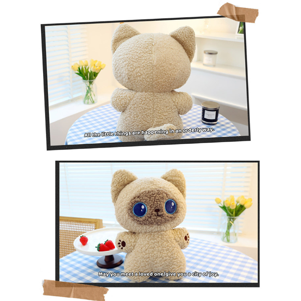 พร้อมส่ง-ตุ๊กตาแมววิเชียรมาศ-ขนาด40cm