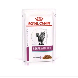 Royal Canin Renal with Fish อาหารเปียกแมวโรคไตรสปลา  85 g.