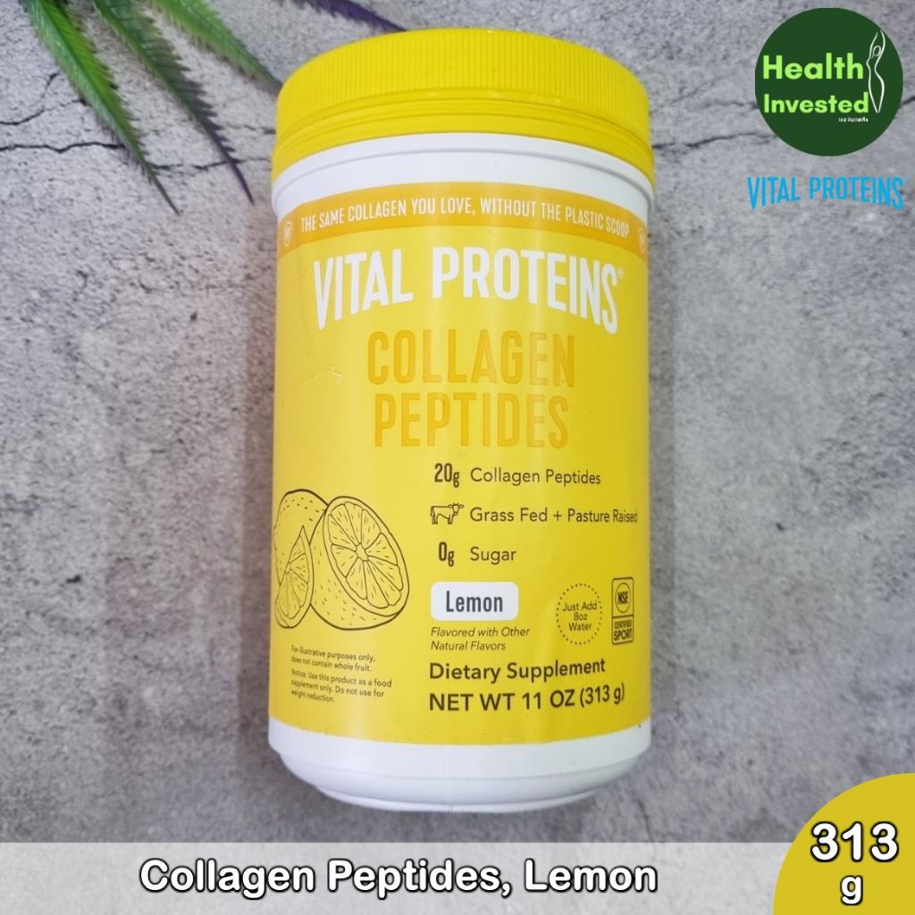 Collagen Peptide, Lemon 313 g คอลลาเจน เปปไทด์ ชนิดผง Shopee Thailand