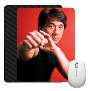 แผ่นรองเมาส์ Mouse Pad แผ่นรองเมาส์พิมพ์ลาย ดาราจีน ซีรีส์จีน สินค้าดาราจีน เฉินหลง Jackie Chan