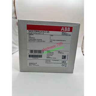 MCCB A1C125R100 : TMF 3P 100A 25KA ABB    ✔️สินค้าแท้ 100% ประกันศูนย์ ❤️ราคาไม่รวมvat