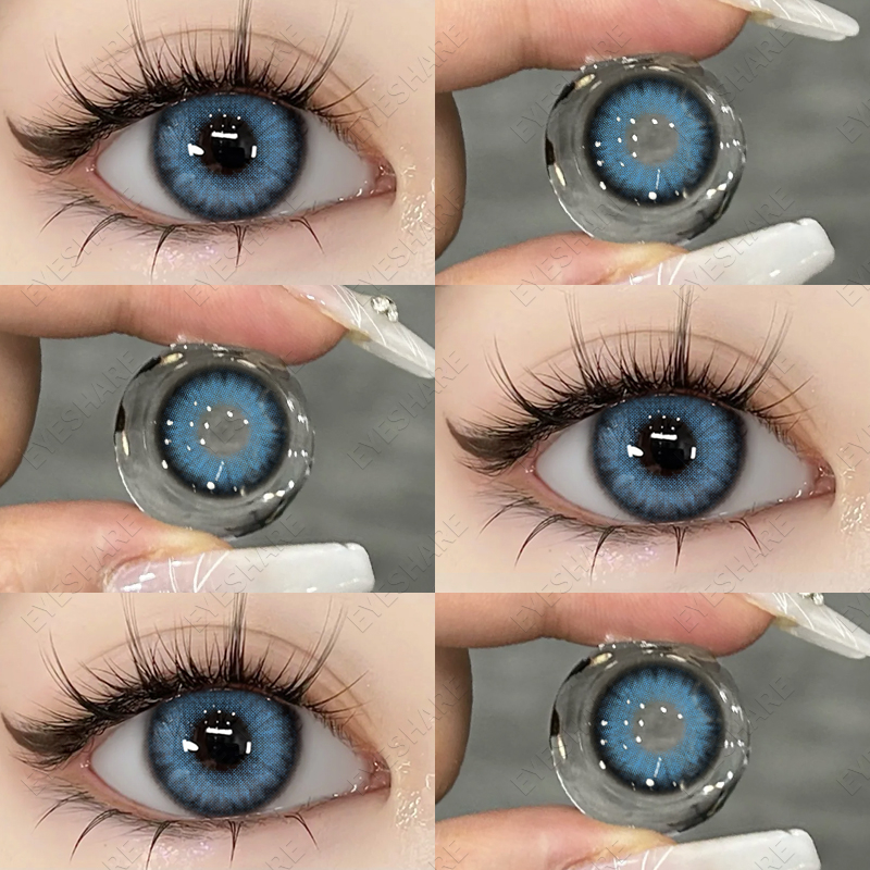 คอนแทคเลนส์-eyeshare-เกาหลีคู่ขายดี-bali-lemon-gray-คอนแทคเลนส์-พร้อมแถมฟรี-เคสใส่เลนส์-คอนแทคเลนส์ตาตุ๊กตาเกรดไม่มี