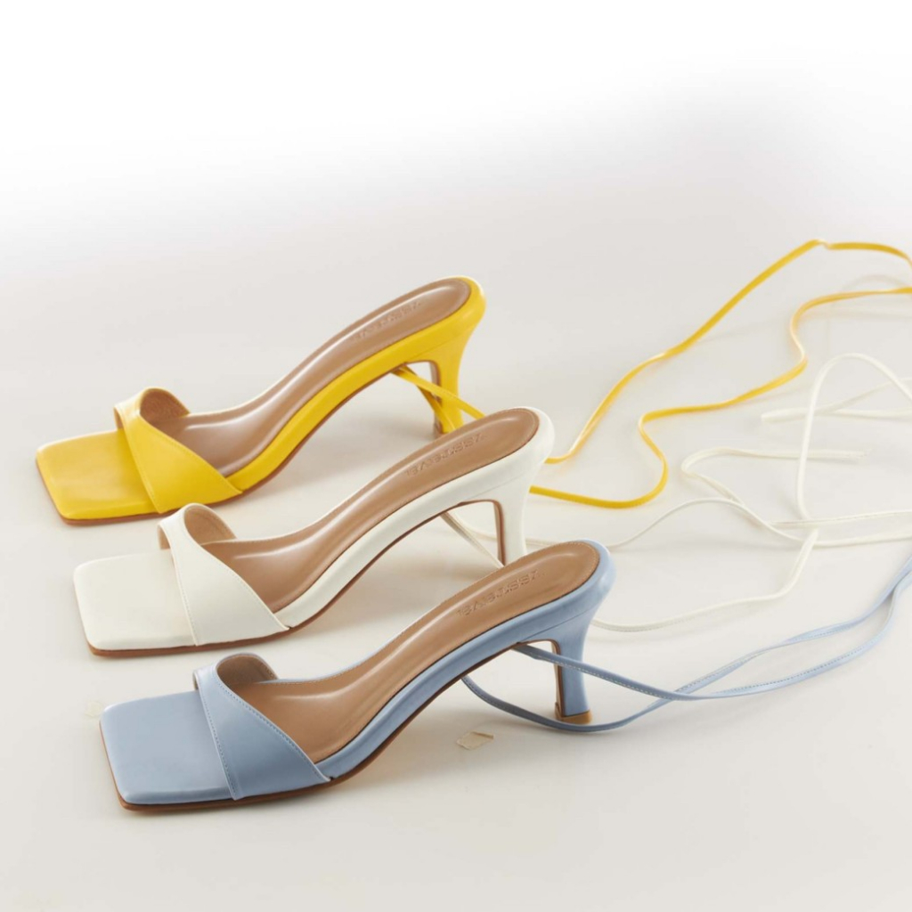 Sandal mule heel best sale