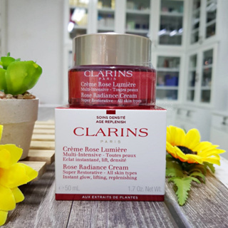 Clarins Super Restorative Rose Radiance Cream 50ml ครีมยกกระชับผิว ผลิต 04/2022