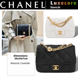 【2023】New 👜Chanel 23P Bag Women/Shoulder Bag /กระเป๋าโซ่/