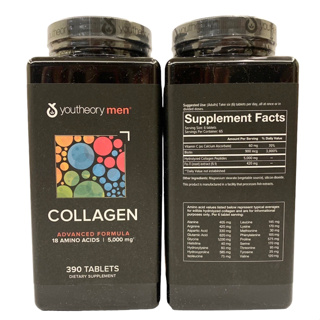 🔥Youtheory Collagen Men 390 Tablets คอลลาเจนสำหรับผู้ชาย