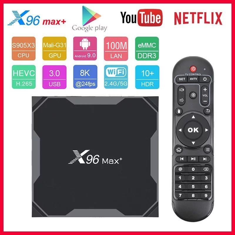  X96 Max Plus Smart TV Box Amlogic S905X3 Android 9.0