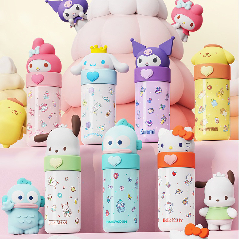 กระติก-sanrio-character-งานลิขสิทธิ์แท้-สแตนเลสเกรด-316-ความจุ-350-ml-งานดีมากๆคะ-แม่ๆไม่ควรพลาด