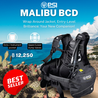 PSI Scuba Diving Malibu BCD -   เสื้อ BCD สำหรับดำน้ำ - เสื้อแจ็กเก็ตดําน้ํา BCD - ชุดบีซีดี - ชุดควบคุมการลอยตัว